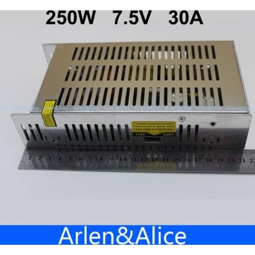 250W 7.5V 30A Single Output Switching power supply for LED Strip light AC to DC