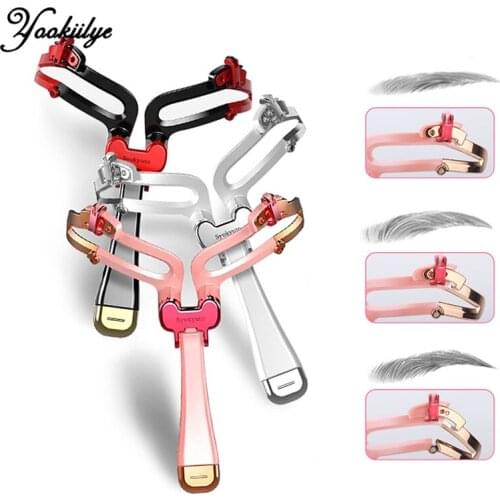 3 Colors Reusable Adjustable Makeup Eyebrow Stencils Professional Cosmetic Tools Eyebrow Drawing Shaper Template Eyebrows Card