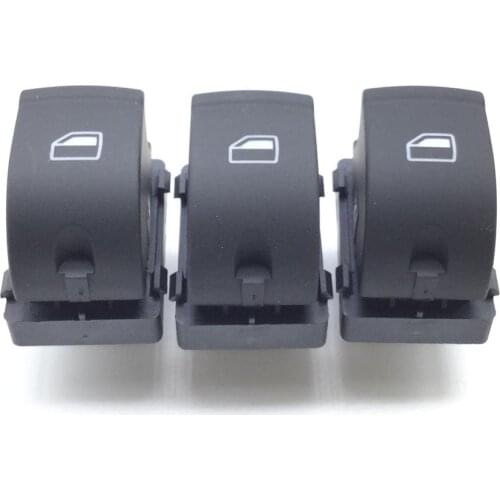 3PCS Single Botton Electric Master Control Switches 4F0 959 855A Power Window Switch For Audi A3 S3 A6 S6 C6 Q7 RS6 4FD959855A