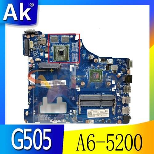 Akemy VAWGA/GB LA-9911P Motherboard For Lenovo G505 Laptop Motherboard CPU A6-5200 GPU 2G DDR3 100% Test