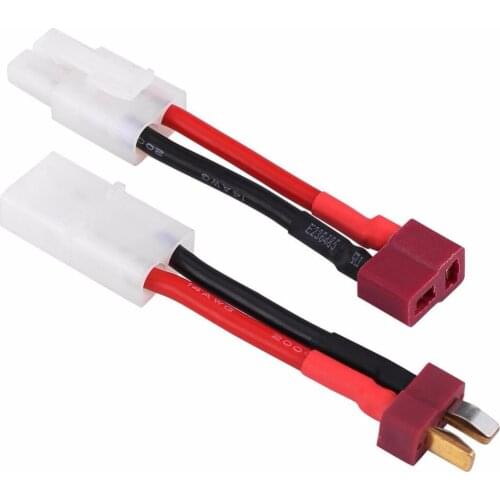 Hot Sale RC Parts Plug Cable 2Pcs/Set 5cm T Plug Female / Male to Tamiya Male / Female Adapter Cable 14 AWG Wire RC Accessories