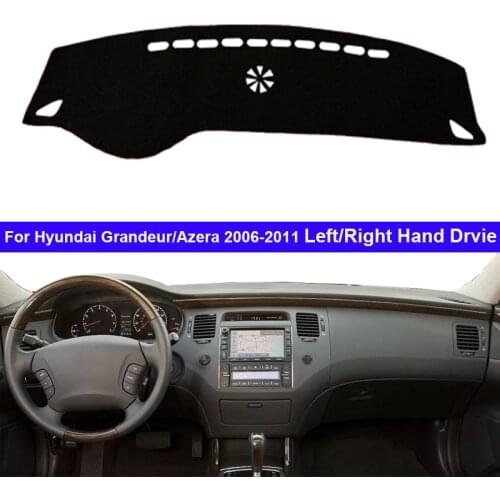 Car Auto Inner Dashboard Cover For Hyundai Grandeur Azera 2006 - 2011 LHD RHD Dash Mat Carpet Cape Dashmat Sunshade Anti-sun