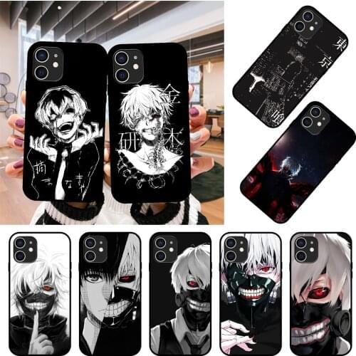 Phone Case For Apple IPhone 12 Mini 11 Pro XR X MAX SE XS 4 5 6 6S 7 8 E Plus Black Cover Etui 3D Coque Silicone Tokyo Ghoul