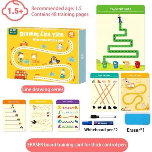 Montessori Children Toys Drawing Tablet DIY Color Shape Math Match Game Book Drawing Set Learning Educational Toys For Children