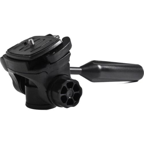 Tripod Pan Head, 360° Rotation 90° Tilt 3-Dimensional Tripod Head Mount with 3/8 Inch Thread 1/4 Inch Screw for Tripod 95AF