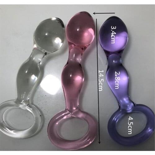 Crystal Glass Female Masturbation Sticks Anal Anal Beads Glass G-spot Sex Toys Sex Products