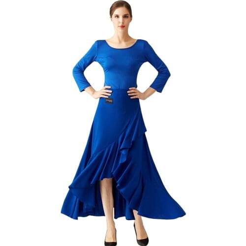 Modern Dance Costumes New Modern Dance Top and Skirt Dress Ballroom Dance Dress National Dress Waltz Dress Suit