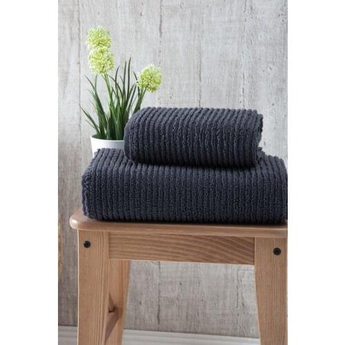 Extra Soft Textured Anthracite Towel Set bath and a set of home towel comfortable smooth skin harmony towel Turkey cotton
