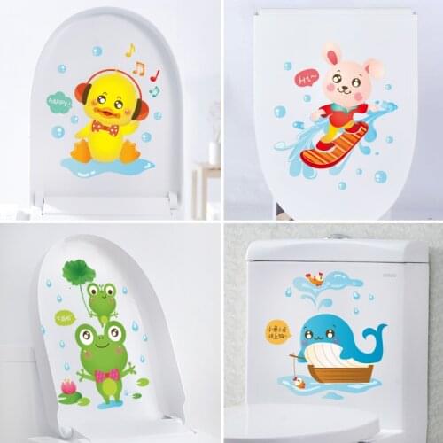 Toilet toilet stickers decorative 3D three-dimensional bathroom toilet toilet cover wall stickers self-adhesive waterproof