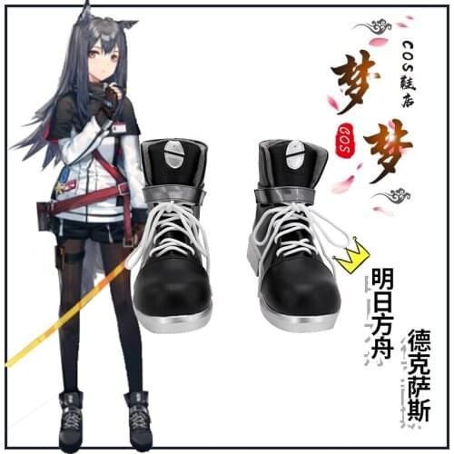 Anime Arknights Texas Cosplay Shoes High Quality Cute Combat Uniform Unisex Activity Party Role Play Shoes Custom-Make