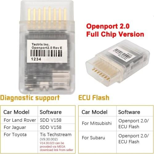 Openport 2.0 Car OBD2 Scanner Diagnostic Tools ECU Flash Code Reader Kit Accessories For Toyota Mitsubishi Subaru Mercedes Benz