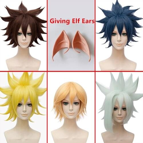 Anime Aotu World Phantom·S Grey King Godrose Ray Anmicius Cosplay Wig Halloween Party Hair Wig