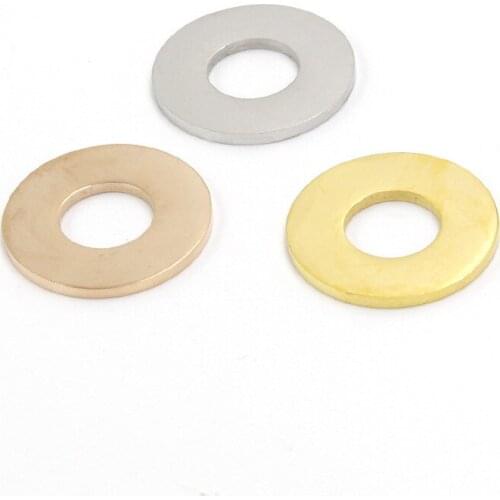 100% Stainless Steel Blank Circle Charms For Jewelry Making 20mm Metal Annulus Charm Mirror Polished 10pcs