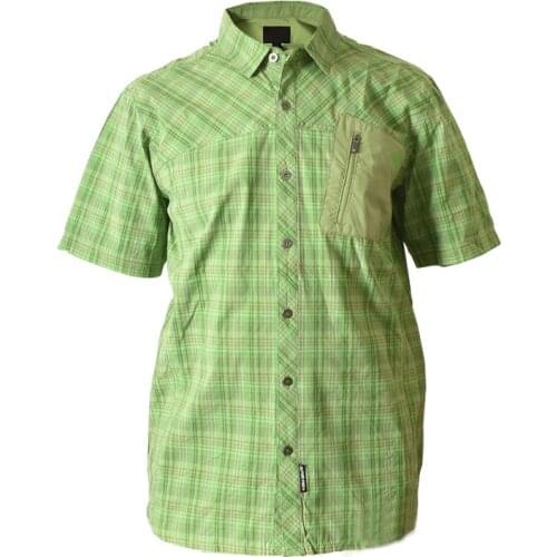 Men Performance Fishing Shirt Short Sleeve Fast Dry UPF40 Outdoor Mens Hiking Clothing Shirts Mens Camisa Masculina USA Size