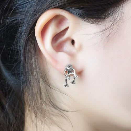 Cute Frog Earrings 2021 Trend Funny Animal Earrings for Women Girls Stud Earrings Statement Earring Ear Piercing Jewelry Gifts