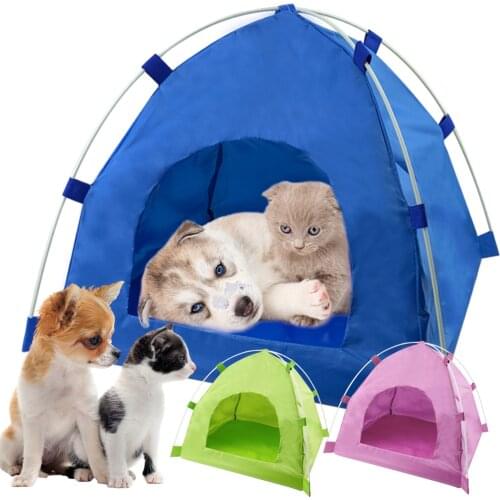 Foldable Dog Tent For Dog House Outdoor Indoor Pet Tent For Puppy Chihuahua Cat Small Pet Kennel Dog Bed