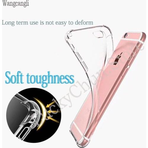 TPU Soft super shockproof phone Anti-falling shell case for iphone 7 6 x 8 5s 5 6s plus Silicon Cell Phone Back Cover phone case