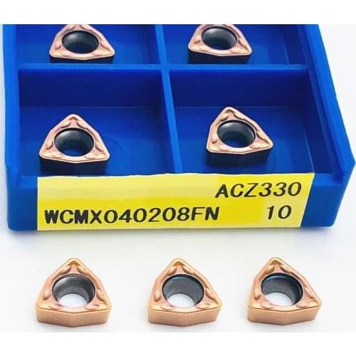 U-shaped drill special WCMX040208 FN ACZ330 carbide turning insert for WC-shaped U-shaped drill WCMX 040208 parts tool