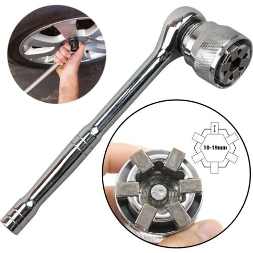 3/8 Inch Drive 10-19 mm Universal Socket Wrench Adjustable Hex Socket Multi Drill Attachment Adapter Fit Any Standard Magic Tool