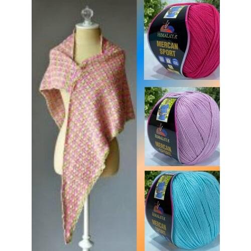 Micro Dralon Knitted Yarn - 31 Color Options - 315 Meters (100gr) - Himalaya Mercan Sport - Accessory Materials - Shawls - Scarves - Cardigan - Sweater - Home Textile - Beret - Hat - Amigurumi - DIY