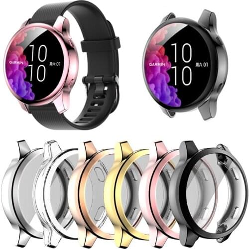 TPU Soft Screen Glass Protector Case Shell Frame For Garmin Venu 2/2S 40mm 45mm Watch Protective Bumper Venu2 Cover Accessories