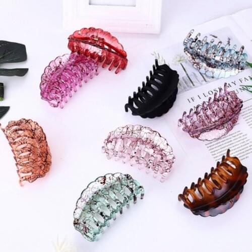 Claw Clip for Women Black Plastic Hair Claw Large Size Hair Clips Claw Clip Crab for Hair Accessories for Hair