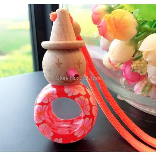 10ML 10pcs30pcs50pcs Empty Cute Lovely Car Hang Perfume Bottles, Empty Aromaterapy Packing Container, Polymer Clay Scent Bottle