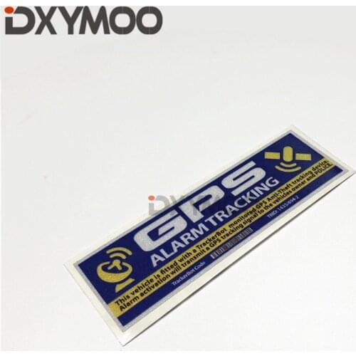2PCS Car Styling Decals Warning Bike GPS ALARM Tracking Stickers Truck Auto Window Decals 10x3cm 3M