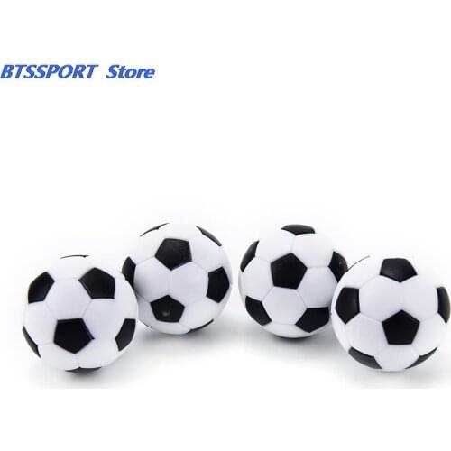 4 PCS/set 32mm White Black Plastic Soccer Table Foosball Ball Football Mini Ball Soccer Round Indoor Games Machine Parts