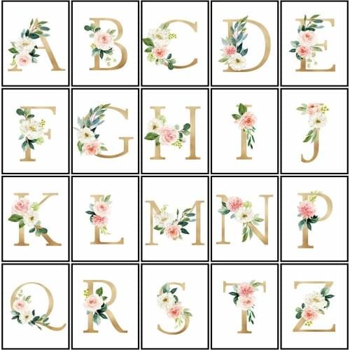 5D DIY Diamond Painting Full Drill Round Flower Animal Diamond Embroidery Letter Pictures Of Rhinestones For Home Decoration