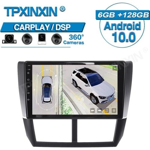 Wireless Carplay For Subaru Forester 2008+ 360 HD Auto Surround View Camera Car Multimedia Player Stereo Radio GPS Navigation