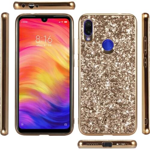 Glitter Case For Xiaomi Redmi Note Note 9 8 7 6 Pro 8A Max Glitter Crystal Case For Xiaomi MI Foco F2 Note 10 Lite 9T Mix 3 Play