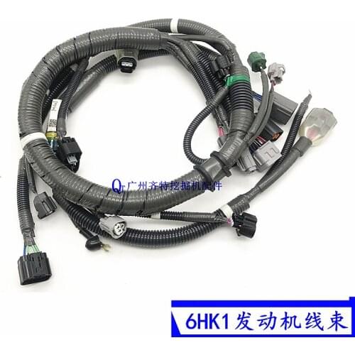 Free Shipping Excavator case CX290B 330B 350B 360B engine harness, Isuzu 6HK1 line plug