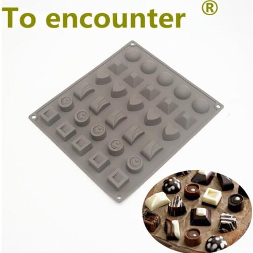 To encounter 27*23.5*1.7CM Six pattern design DIY Silicone Mold chocolates mold Ice lattice Tray Candy dessert mould Baking Tool