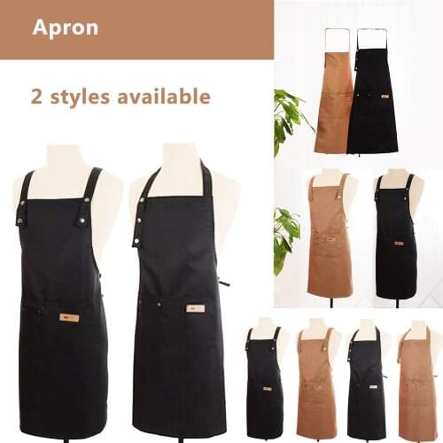 Adults Apron Adjustable Housekeeping Denim Apron with Pocket Cooking Accessories for Women Men Useful