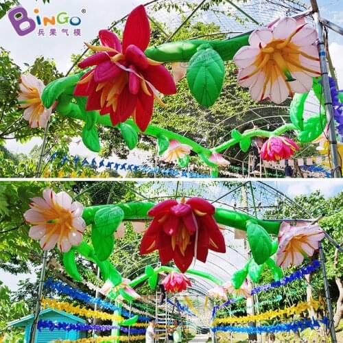 Customized 7.7x6.3x4.5 Meters Inflatable Giant Decorative Flowers Vine for Events Toys BG-Z0211