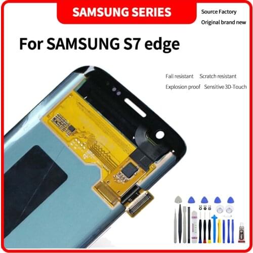 For SAMSUNG S7 Edge G935 Curved screen LCD display High quality HD brand new screen assembly with Disassembly tools