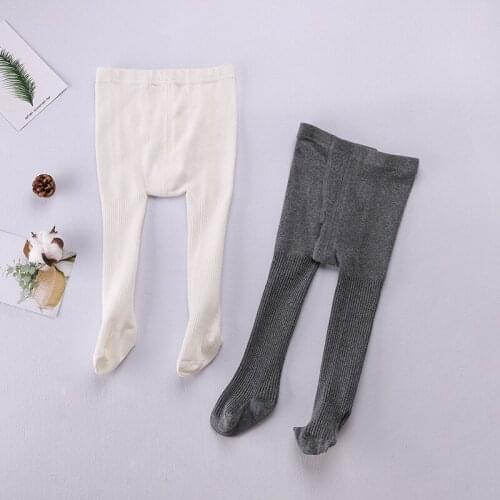 Baby Girls Pantyhose Tights Knitted Cotton Stocking Panty Girl Kids Toddler Ribbed Pants Children Clothes Collant Fille