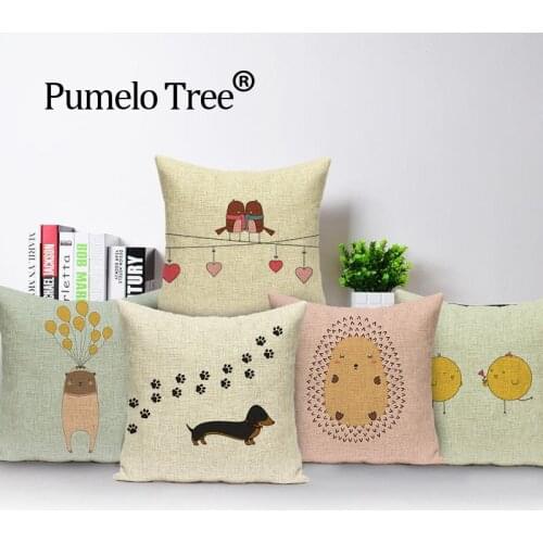 Cartoon Animal dachshund pillow cover outdoor cushions High Quality throw pillows cute cushions decorative Custom cover cushion