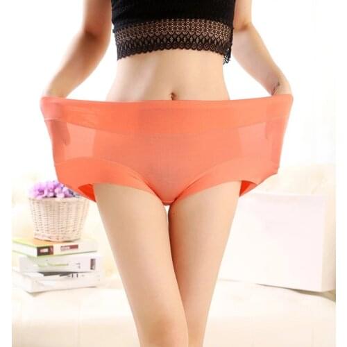 2Pcs/lot New Arrival Lingerie briefs women underwears High waist plus size 5XL bamboo Pure breathable comfort womens panties