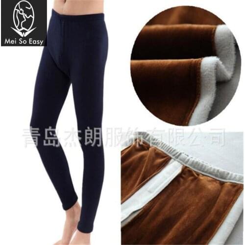 New arrival warm men winter wholesale manufacturers super large Long Johns velvet Soft Comfort pants plus size XXL-7XL BN8C002