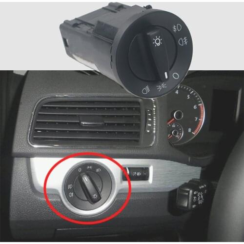 Lofty Richy For Polo Bora Golf Lupo Beetle Passat Sharan Head Light Control Car Fog Lamp Knob Switch Adjustment Control