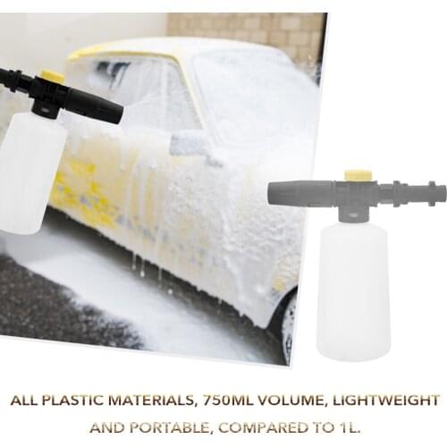 Portable 250ML/750ML Auto High Pressure Washer Foam Lance Soap Bottle Foam Gun Car Washer Adjustable Parts for Karcher K2~K7