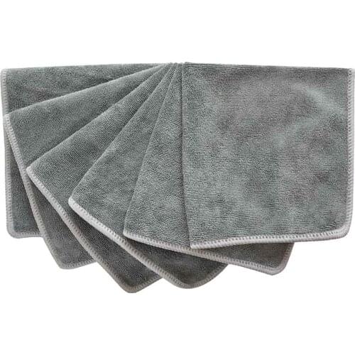 Sinland Household Microfiber Cleaning Cloth Dish Cloth Kitchen Streak Free Absorbent Dish Rags Dishcoths 8Inx8In 10 Pack White