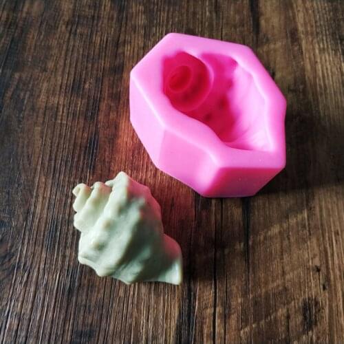 3D Ocean Sea Shell Conch Silicone Soap DIY mold Craft Art Mold Handmade soap mould Candle Mold Soap Making Mold Tool Wholesale