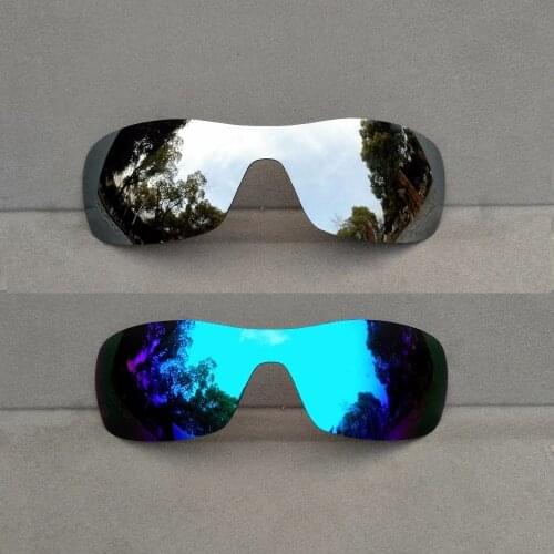 Ice Blue & Silver Mirrored Polarized Replacement Lenses for Antix Frame 100% UVA & UVB