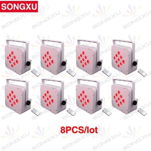SONGXU 8pcs/lot 9X15W 5 in 1 RGBWA Wireless DMX Battery Powered Par Light PAR CANS Light LED PAR/SX-WBPL0915