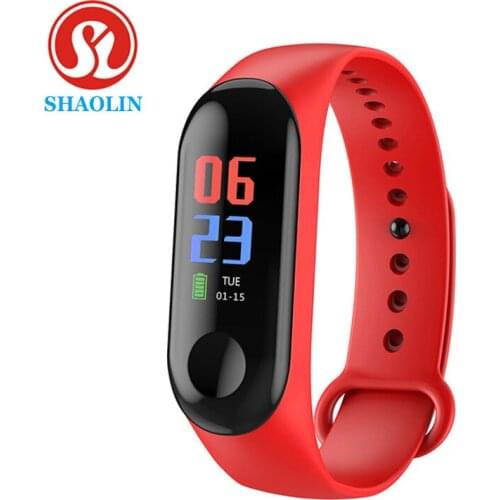 SHAOLIN Smartband Sport Wristband Fitness Tracker Messages Reminder Smart Bracelet Color Screen For Men Women Smart Band