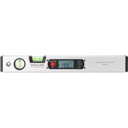 400mm Protractor Angle Finder Electronic Level 360 Degree Inclinometer with Magnets Level Angle Slope Ruler Digital Spirit Level