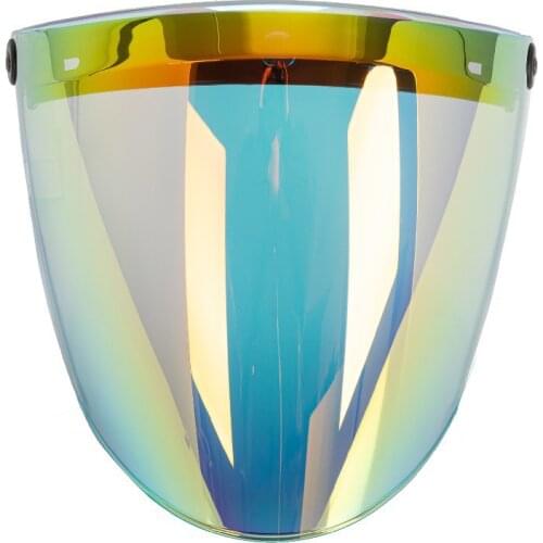 Universal Motorcycle Helmet Visor Shield 3-Snap Design Open Face Helmet Visor Gift For Motorcycle Enthusiasts